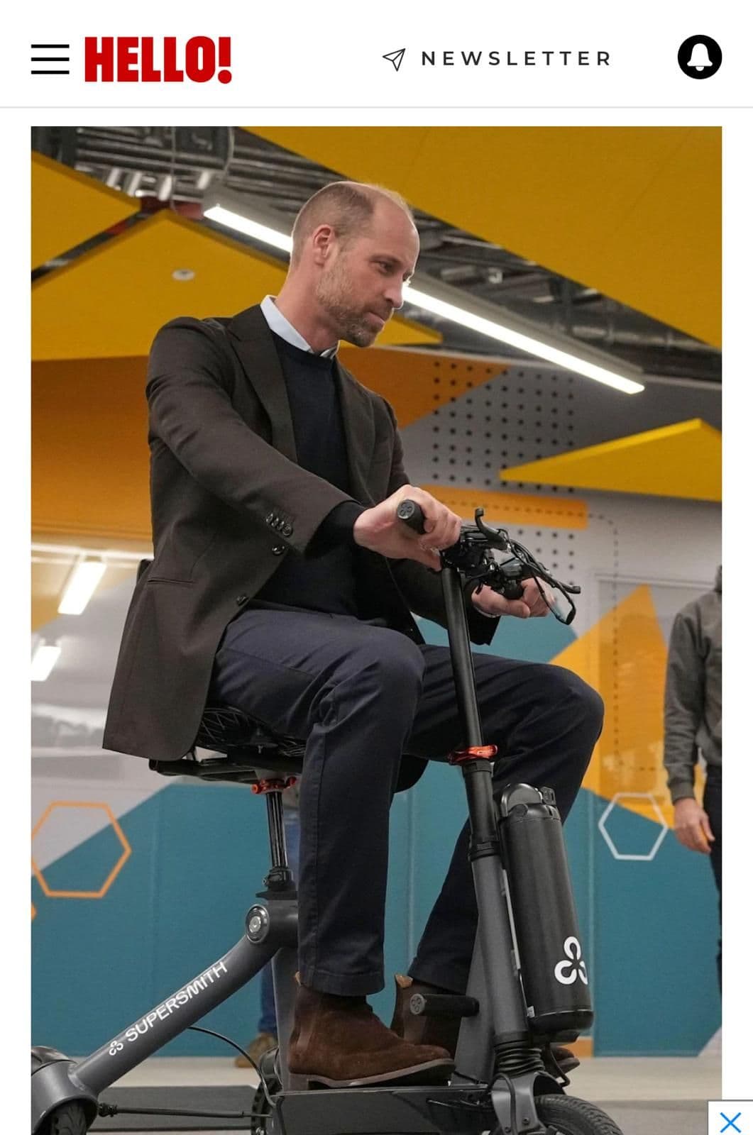 Prince William visits Bristol Robotics Lab — and takes our B2B partner’s Supersmith scooter for a spin
