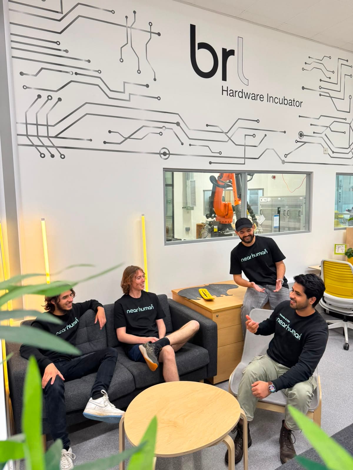 The Nearhuman team at the BRL Hardware Incubator, Bristol Robotics Laboratory